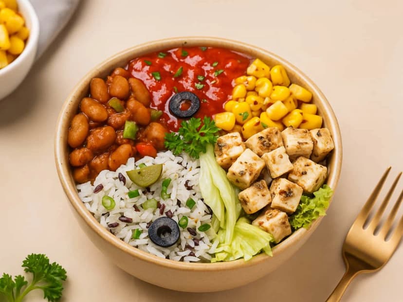 Paneer Mexican Burrito Bowl